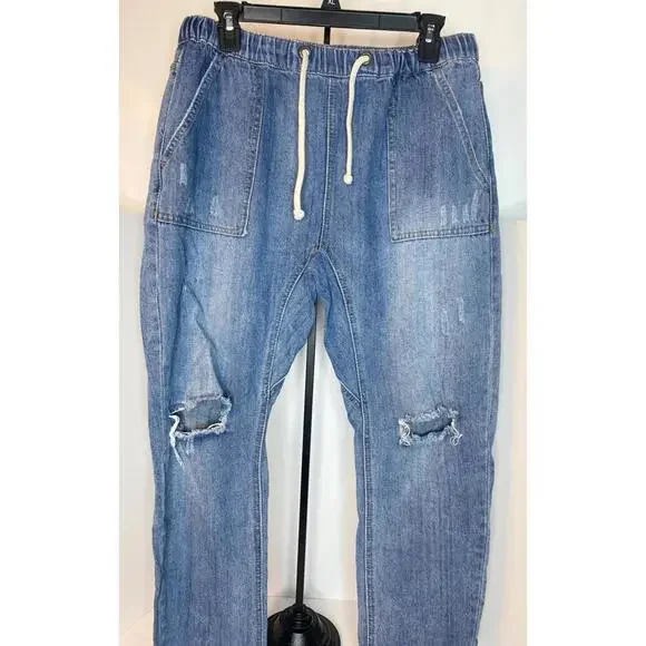 Easel Drawstring Jogger Pants Size Large - Picture 2 of 14